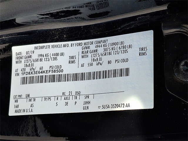 2019 Ford F-350SD XL 168 WB