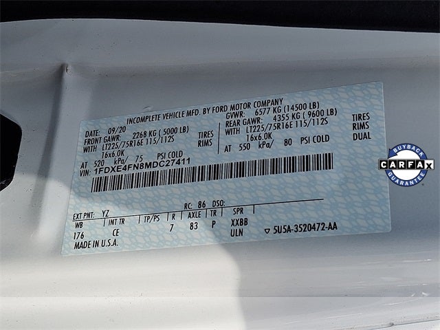 2021 Ford E-450SD Base DRW