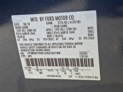 2018 Ford Explorer XLT