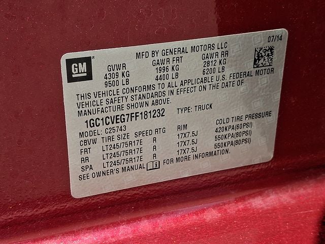 2015 Chevrolet Silverado 2500HD LT