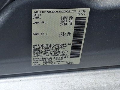2022 Nissan Altima 2.5 S