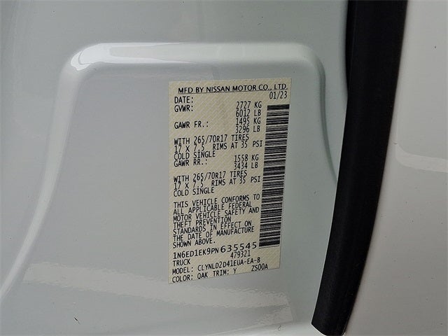 2023 Nissan Frontier PRO-4X