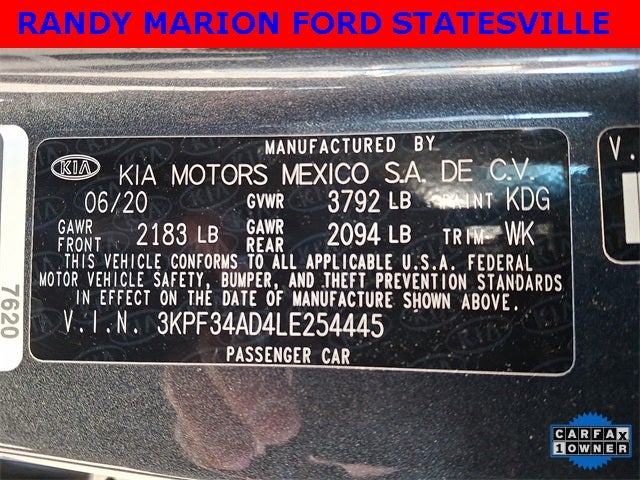 2020 Kia Forte GT-Line