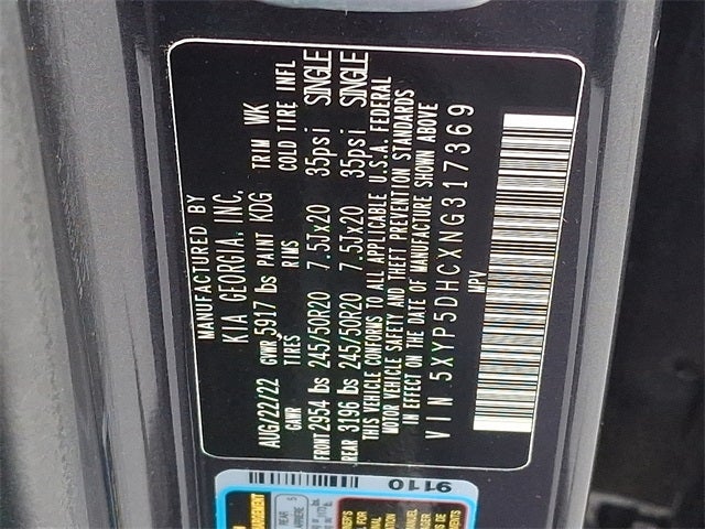 2022 Kia Telluride SX