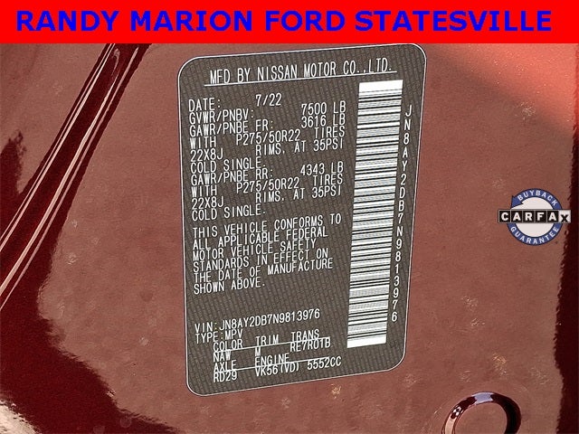 2022 Nissan Armada Platinum