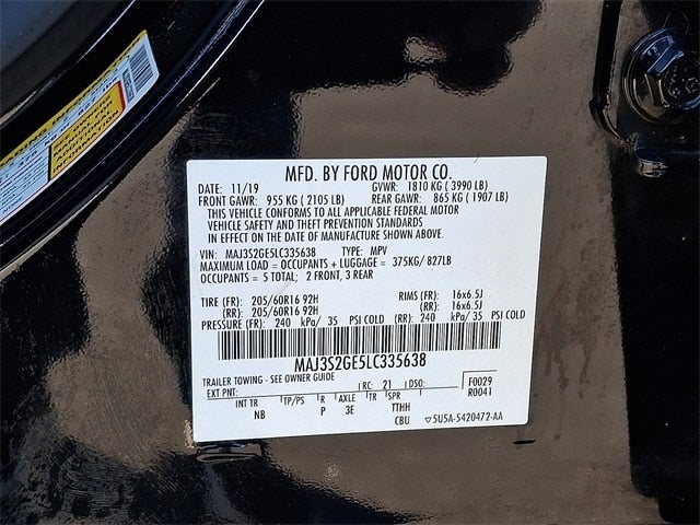 2020 Ford EcoSport SE