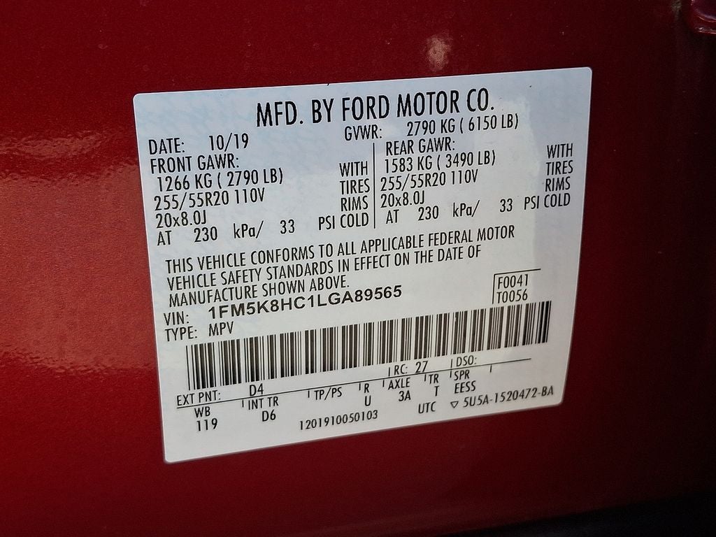 2020 Ford Explorer Platinum