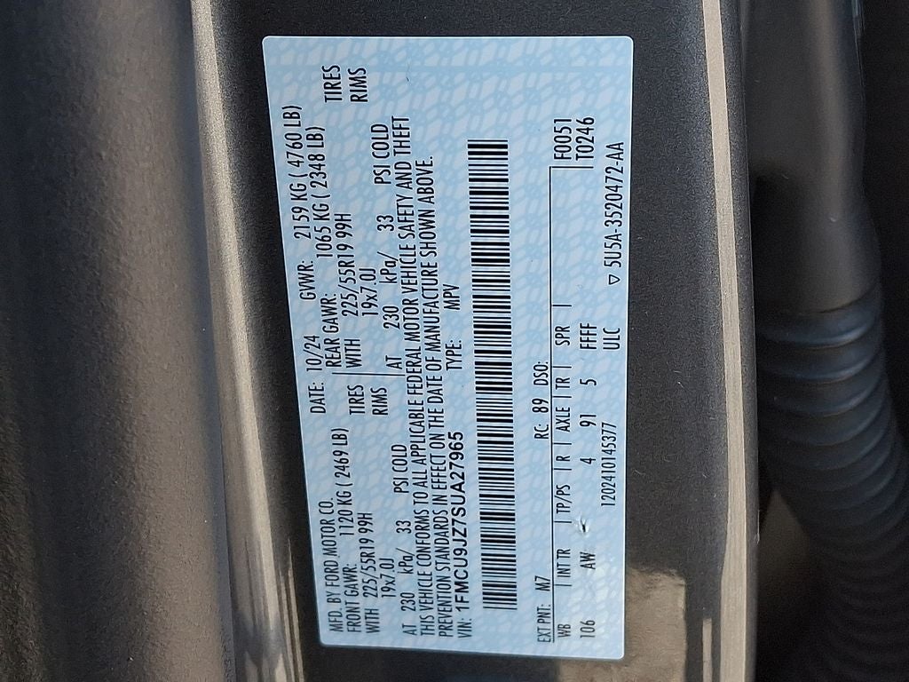 2025 Ford Escape Hybrid Platinum