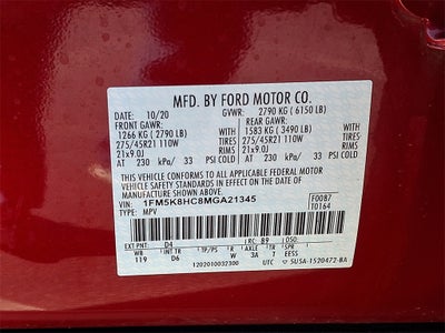 2021 Ford Explorer Platinum