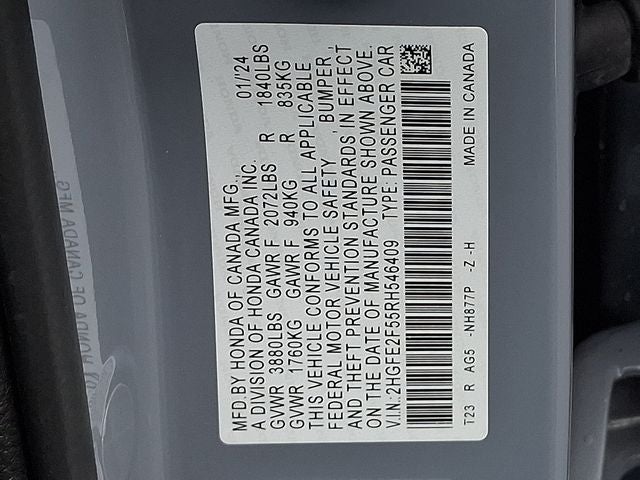 2024 Honda Civic Sport