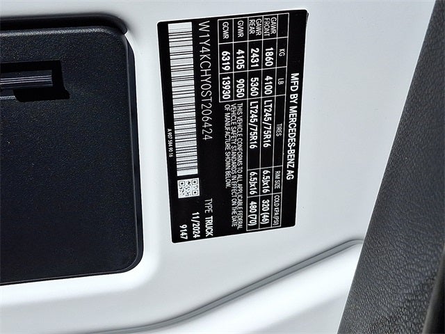 2025 Mercedes-Benz Sprinter 2500 Cargo 170 WB High Roof