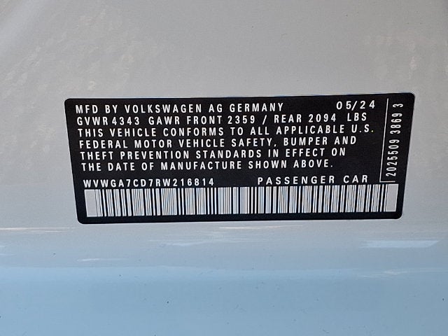 2024 Volkswagen Golf GTI 2.0T S