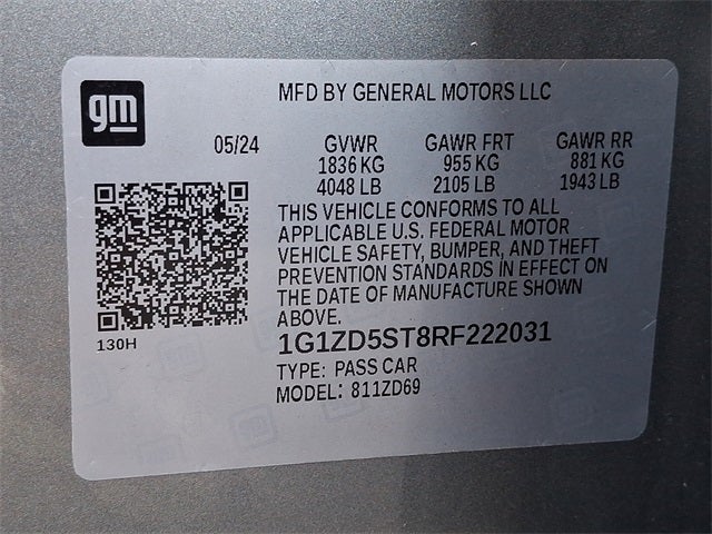 2024 Chevrolet Malibu LT 1LT