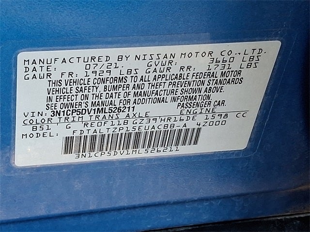 2021 Nissan Kicks SR