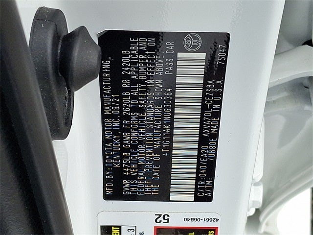 2022 Toyota Camry SE