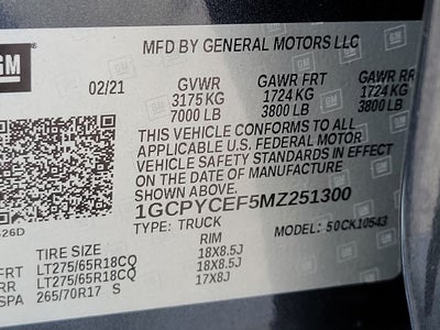 2021 Chevrolet Silverado 1500 Custom Trail Boss