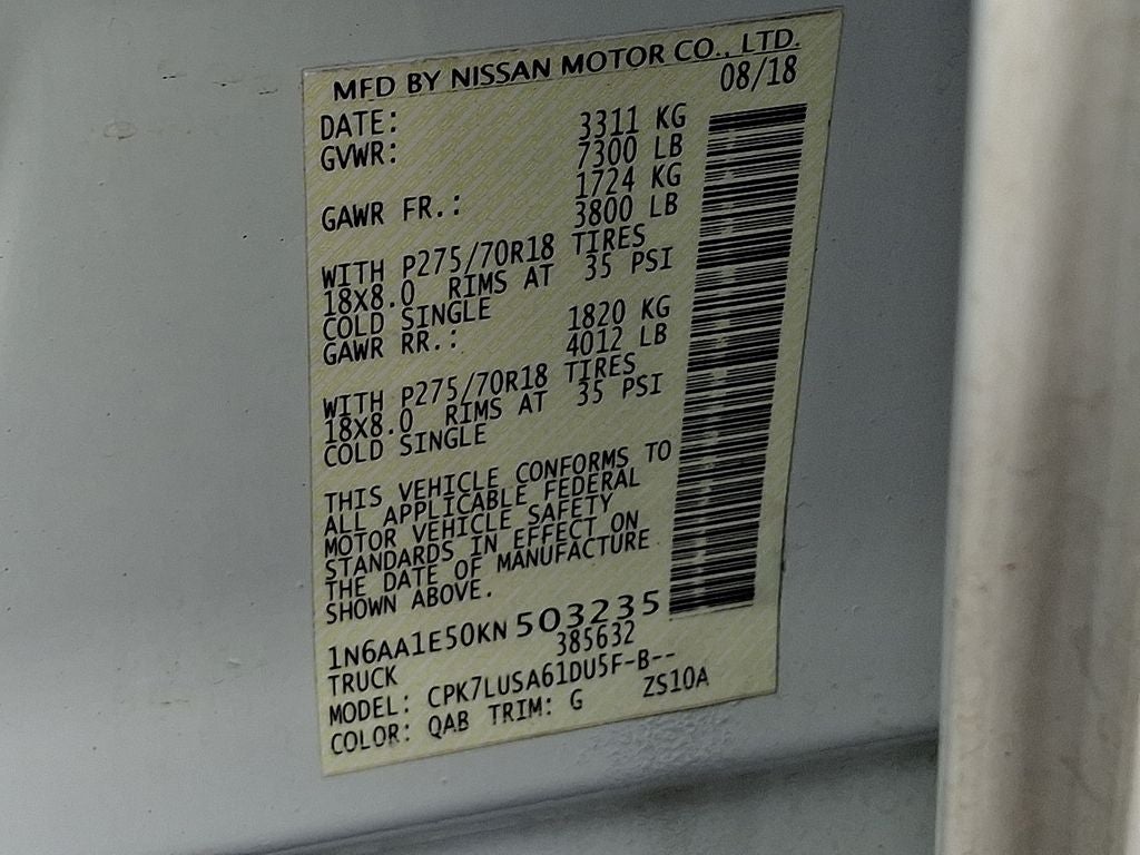 2019 Nissan Titan PRO-4X