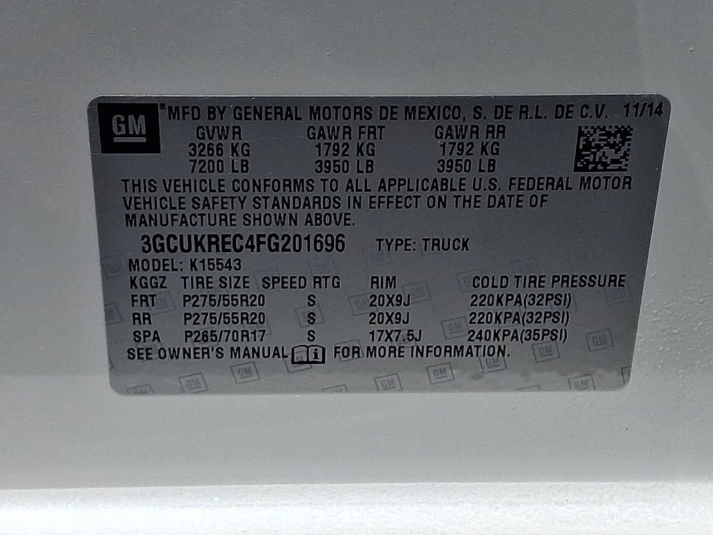 2015 Chevrolet Silverado 1500 LT LT1