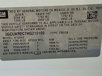 2017 Chevrolet Silverado 1500 LT LT2