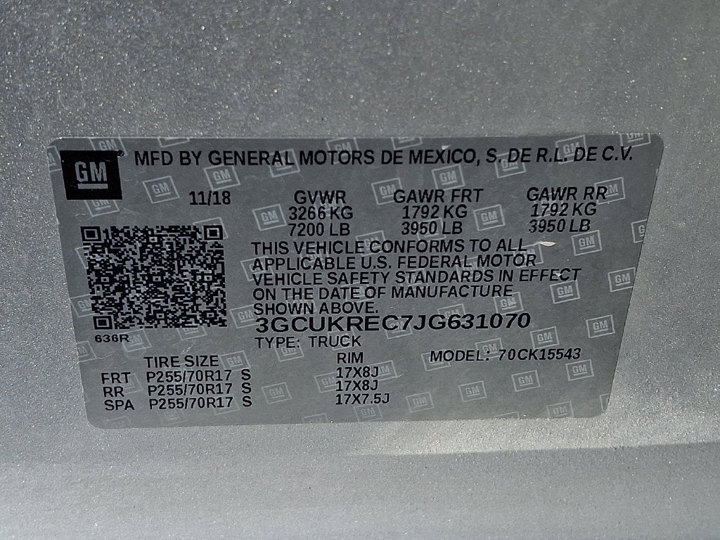2018 Chevrolet Silverado 1500 LT LT1