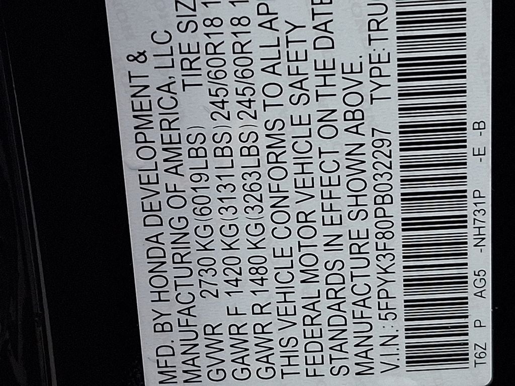 2023 Honda Ridgeline Black Edition