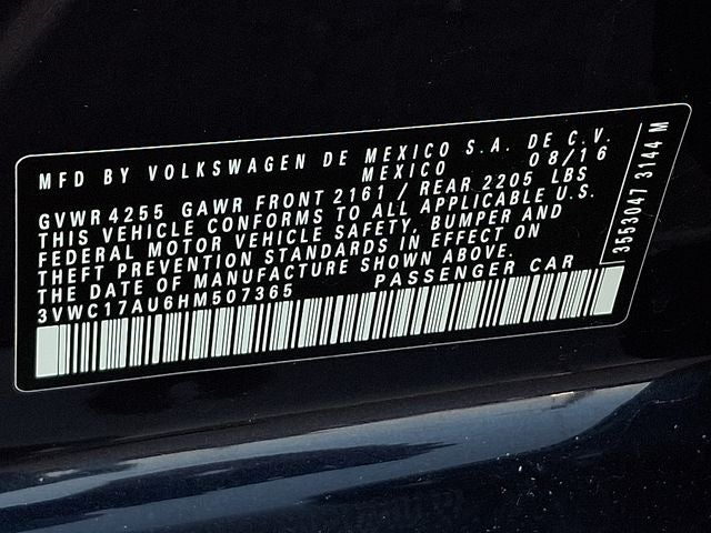 2017 Volkswagen Golf SportWagen S
