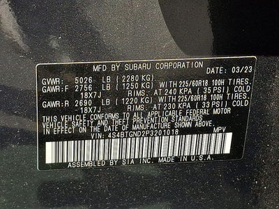 2023 Subaru Outback Limited XT