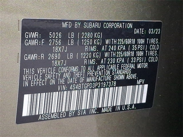 2023 Subaru Outback Touring XT