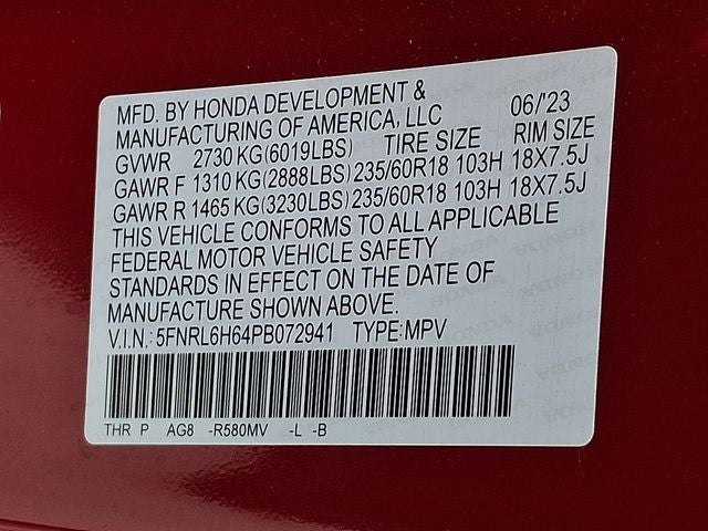 2023 Honda Odyssey EX-L