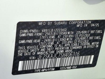 2025 Subaru Forester Wilderness