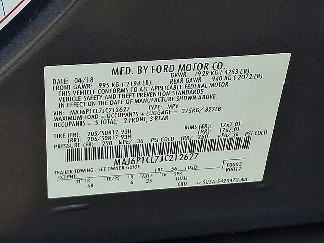2018 Ford EcoSport SES