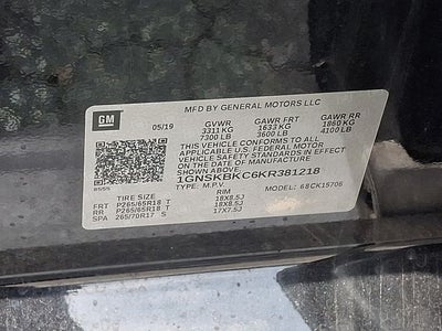 2019 Chevrolet Tahoe LT