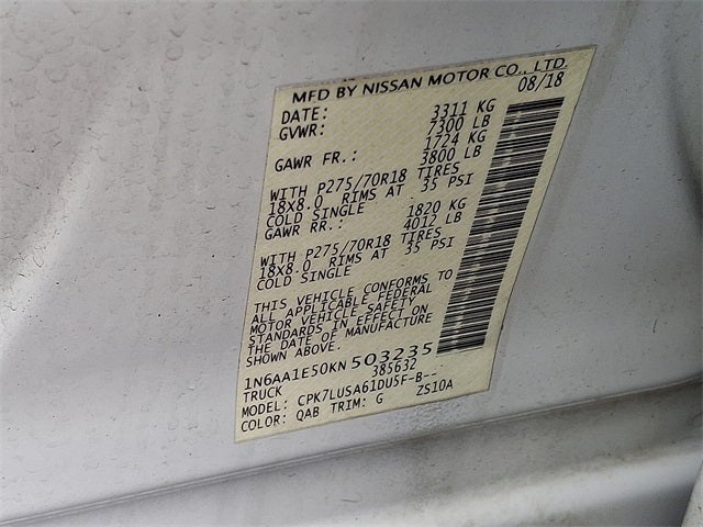 2019 Nissan Titan PRO-4X