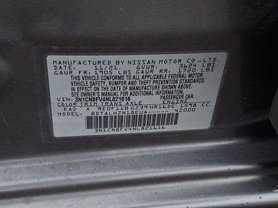 2022 Nissan Versa 1.6 SR