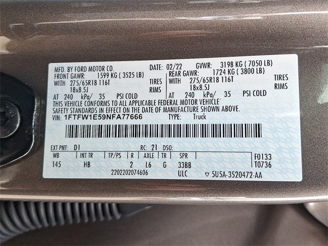 2022 Ford F-150 LARIAT