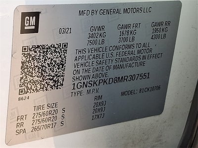 2021 Chevrolet Tahoe Z71