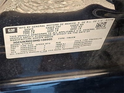 2017 Chevrolet Silverado 1500 LT LT2