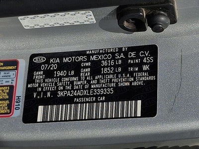 2020 Kia Rio LX