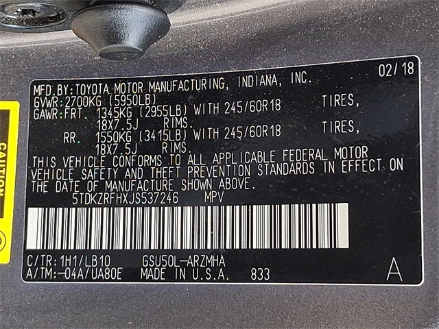 2018 Toyota Highlander XLE