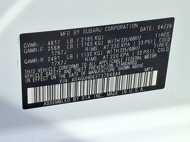 2026 Subaru CROSSTREK Base