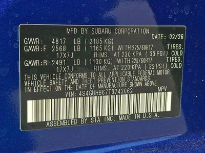 2026 Subaru CROSSTREK Base
