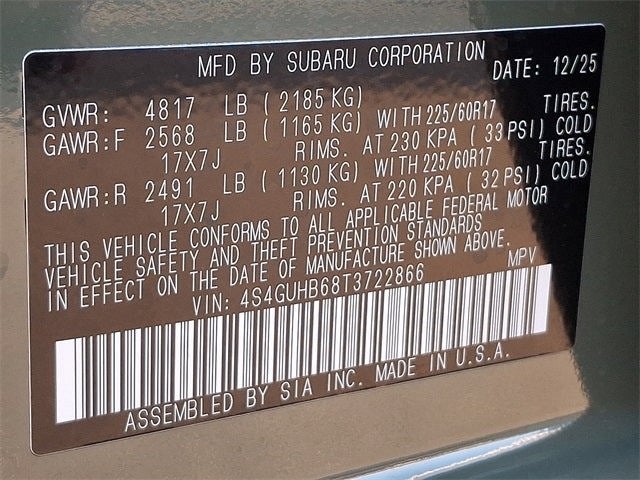 2026 Subaru CROSSTREK Base