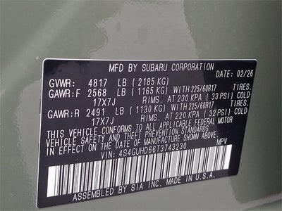 2026 Subaru CROSSTREK Premium