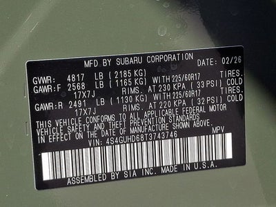 2026 Subaru CROSSTREK Premium