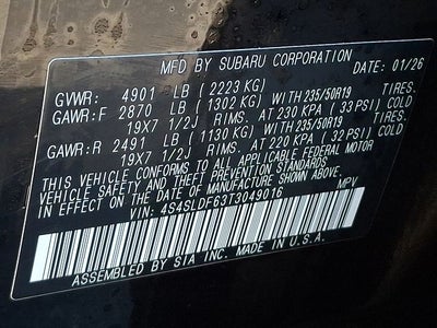 2026 Subaru FORESTER Sport