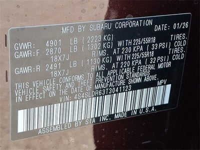 2026 Subaru FORESTER Limited