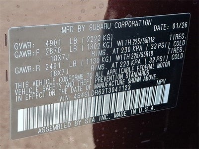 2026 Subaru FORESTER Limited