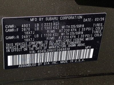 2026 Subaru FORESTER Limited