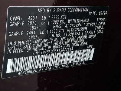 2026 Subaru FORESTER Limited