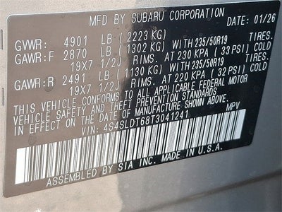 2026 Subaru FORESTER Touring